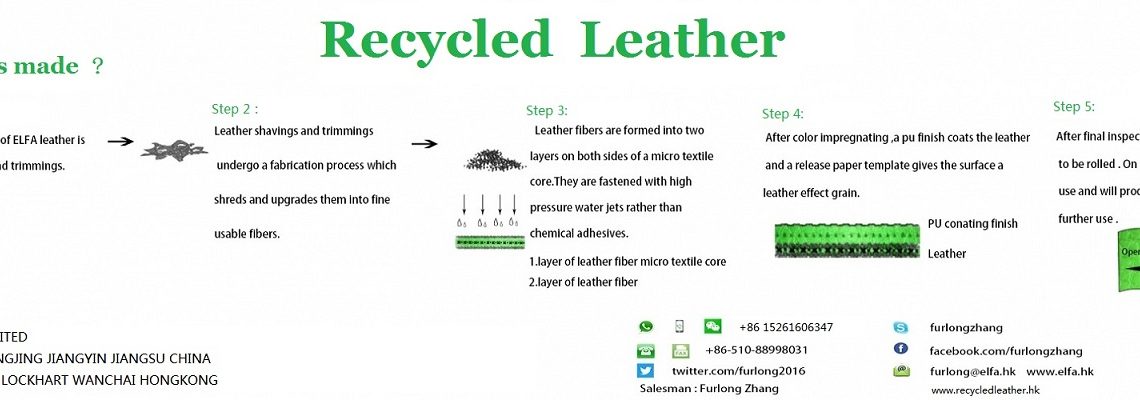 how is recycled leather made