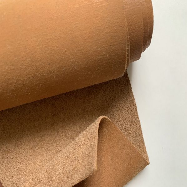 cognac recycled leather coated base